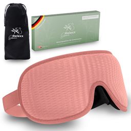 OMNIRELEXX® Atmungsaktive 3D SCHLAFMASKE (Rosa)