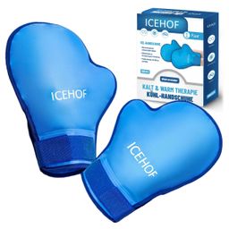ICEHOF Gel-Handschuhe Kühlende Handschuhe - Blau