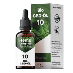 Bio CBD Öl 10 - Vollspektrum CBD-Tropfen mit 1.000 mg CBD - Hemp-Complete®