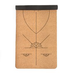 Myga extra große Kork-Yogamatte - Ausrichtungsmatte