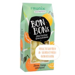 FRUNIX Bonbons ohne Fructose & ohne Zuckeralkohole, Sorte: Zitrone-Orange-Lemongrass
