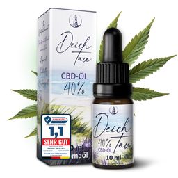 Deichtau CBD Öl 40% - Vollspektrum Hanföl - CBD-Tropfen – Echtes Cannabisöl - Deutsche Marke