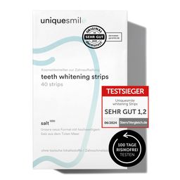 Uniquesmile Zahnaufhellung Whitening Strips - frei von Peroxid