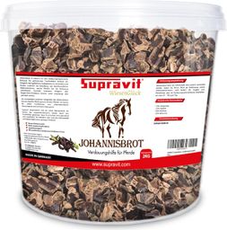 Supravit Johannisbrot 2kg – naturreines Carob Pferdefutter | getrocknete Johannisbrot-Schoten