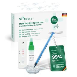 VITOCARE Fruchtbarkeitstest Sperma Test für Männer zu Hause