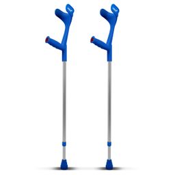 2x Krücken Klassiker (Paar) - Ossenberg Gehhilfen Unterarmgehstützen in Blau