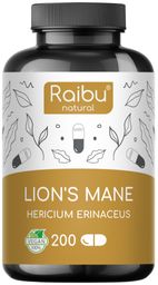 Lions Mane (Hericium Erinaceus) Kapseln Hochdosiert - RAIBU