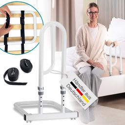 ELONEO Bett - Aufstehhilfe, 31x44cm, belastbar bis 60 kg, Griff höhenverstellbar: 42-52 cm