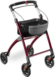 aktivshop Wohnungsrollator mit Feststellbremse, Aluminium-Rahmen & abnehmbares Tablett