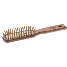 nippes Solingen Pneumatik-Bürste, länglich schmal, Holzstifte, 5-reihig, Buche