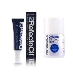 Refectocil Wimpernfarbe blauschwarz 2 & Refectocil Oxidant flüssig 3% Set