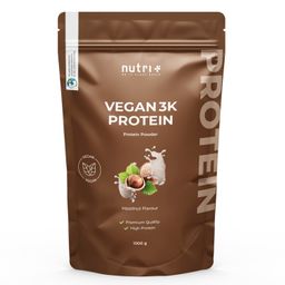 nutri+ Veganes Proteinpulver 3k - Eiweiß Protein Pulver 1kg