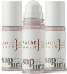 Wärmesalbe | Roll-On 3er Set | Wärmebalsam Muskelverspannung Nacken Schulter | sapura health®