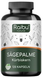 Saw Palmetto (Sägepalme) Kapseln, 20:1 Extrakt, Hergestellt in Deutschland - RAIBU