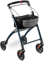 aktivshop Wohnungsrollator mit Feststellbremse, Aluminium-Rahmen & abnehmbares Tablett