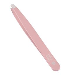 Niegeloh Pinzette, schräg, rostfrei, TopInox, rosa