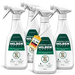 SILBERKRAFT Milbenspray für Matratzen & Textil