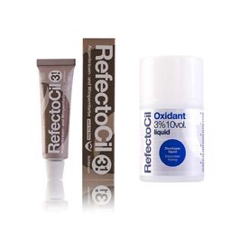 Refectocil Wimpernfarbe lichtbraun 3.1 & Refectocil Oxidant flüssig 3% Set