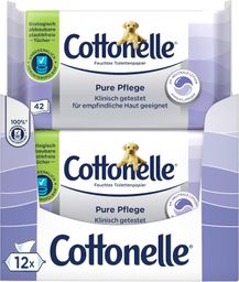 Cottonelle Feuchtes Toilettenpapier Pure Pflege ultra-sensitive Tücher