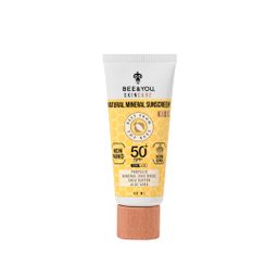 BEE&YOU Mineralischer Sonnenschutz , Sonnencreme für Kinder mit Propolis , wasserfest