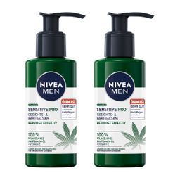 NIVEA MEN Gesichts- & Bartbalsam Sensitive Pro Hanfsamen-Öl o. Alkohol
