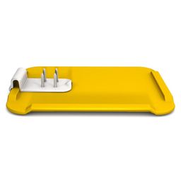 ORNAMIN Großes Essbrettchen mit Zubereitungshilfe