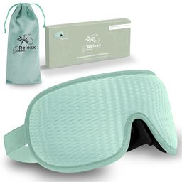 OMNIRELEXX® Atmungsaktive 3D SCHLAFMASKE inkl. Reisebeutel (Türkis)