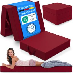 ELONEO Klappmatratze 15 cm dick, waschbar, versch. Größen & Farben, geeignet für Hausstauballergiker