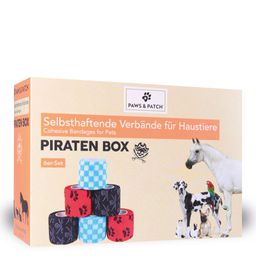 PAWS&PATCH Selbsthaftende Verbände PIRATEN BOX 6er-Set für alle Heimtiere