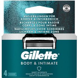 Gillette Intimate Rasierklingen für sanfte Rasur im Intimbereich