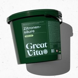 GreatVita Zitronensäure Pulver 5kg Eimer