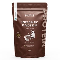 nutri+ Veganes Proteinpulver 3k - Eiweiß Protein Pulver 1kg