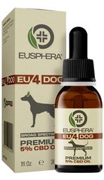 CBD-Öl für das Wohlbefinden von Hunden mit beruhigender Wirkung | EU4DOG - Eusphera