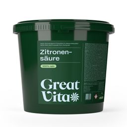 GreatVita Zitronensäure Pulver 5kg Eimer