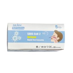 Sejoy SARS-CoV-2 Antigen Selbsttest-Kit für Laien, Covid-19 - Corona Test + Gratis Nanovio FFP2