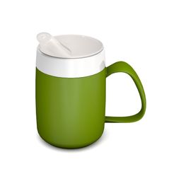 ORNAMIN Becher mit Trink-Trick (großer Henkel) mit Schnabelaufsatz mit kleiner Öffnung