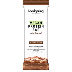 foodspring® Vegan Protein Bar Extra Layered Hazelnut Crunch