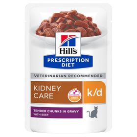 Hill's Prescription Diet k/d Nassfutter für Katzen mit Rind