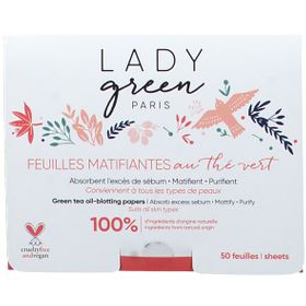 LADY green mattierende Reinigungstücher
