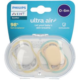 AVENT Ultra Air Schnuller 0-6 Monate (Farbe nicht wählbar)
