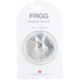 FRIGG Silikon Schnuller Schmetterling Grau - Silber 6-18 Monate