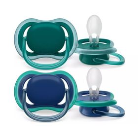 Philips AVENT® Ultra Air Schnuller 6–18M Dunkelblau & Türkis 2 Stück