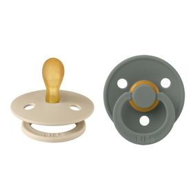 BIBS® Colour Schnuller Symmetrisch Gr. 1 Vanilla & Pine 2 Stück