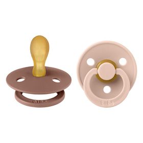 BIBS® Colour Schnuller Symmetrisch Gr. 2 Blush & Woodchuck 2 Stück