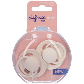 Difrax Dynamic Fopspeen 6-18M Prime Kokosnuss/Elfenbein