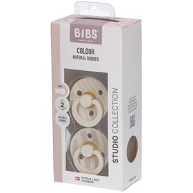 BIBS STUDIO Farbe 2 Pack Pin - Elfenbein Vanille Mix | +6 mois