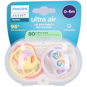 Philips Avent Schnuller +0m Air Schmetterling/Krabbe