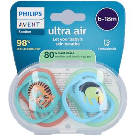 Philips Avent Schnuller +6 Monate Air Leopard/Tukan