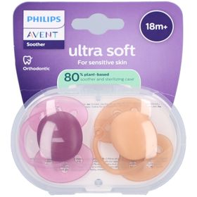 Philips Avent Schnuller +18 Monate Soft, fuchsia/pfirsichfarben