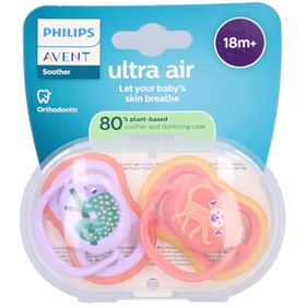 Philips Avent Schnuller +18 Monate Air, Design in Lila/Fuchsia